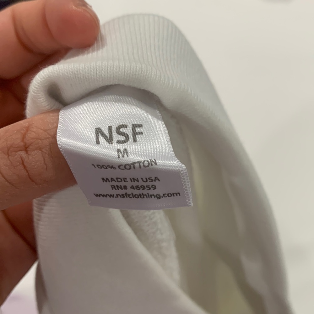 NSF x Revolve Adalia Destroyed Skirt in White - Picture 4 of 6